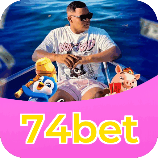 Interface do aplicativo 74bet mostrando jogos disponíveis no iOS e Android